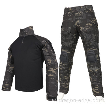 ACU Seragam Multicam Black Camo Camoflage Seragam Luar Ruang